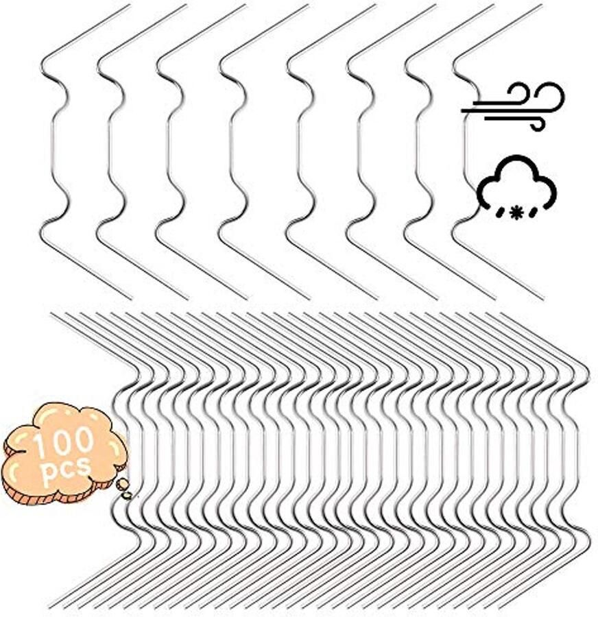 100 Stuks RVS Kas Glas Clips Bevestigingsklemmen voor Glas Paneel en Kas Accessoires