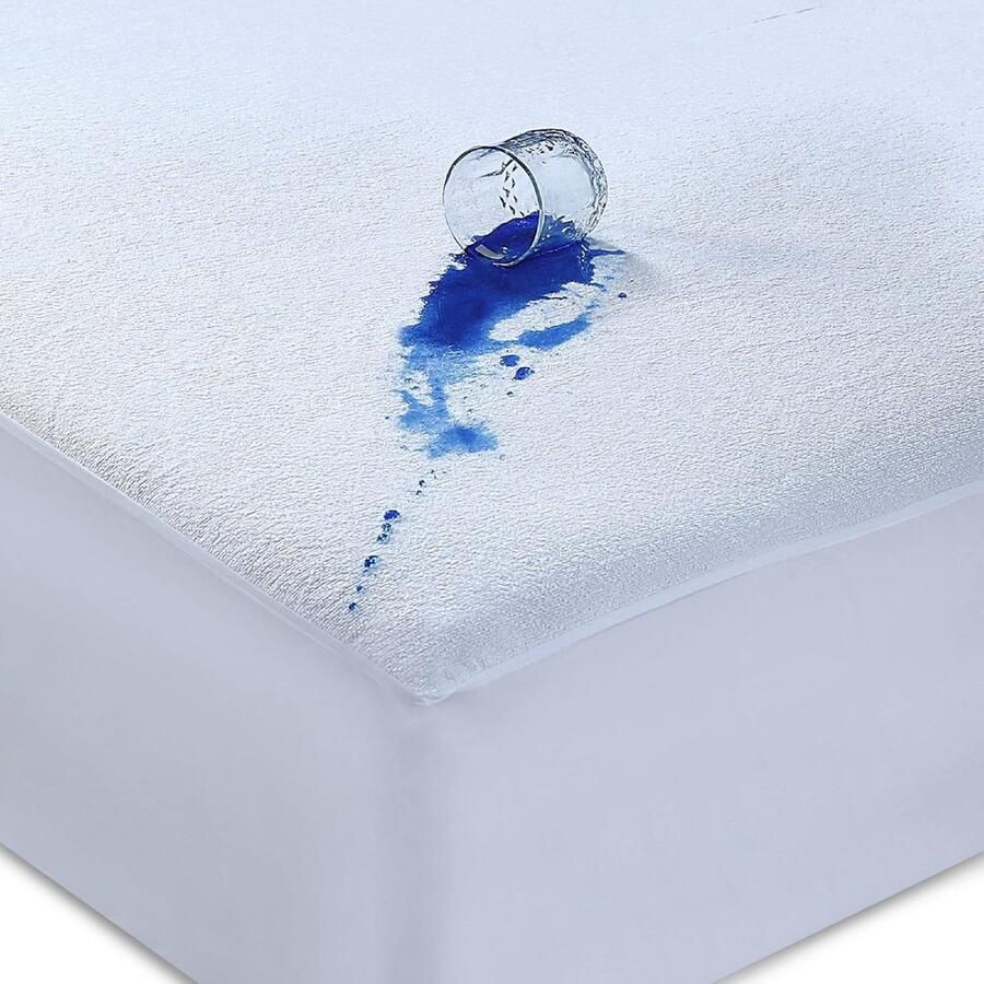 100% waterdichte matrasbeschermer extra diepe 30 cm getailleerde rok anti-allergie badstof matras topper matrashoes (200x200+30cm)