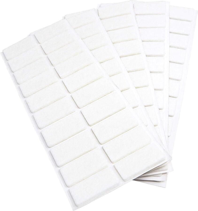 Zelfklevende Viltglijders Grijs 40 Stuks 50x50 mm Vierkant Dikte 35 mm Meubel- en vloerbescherming - Foto 3