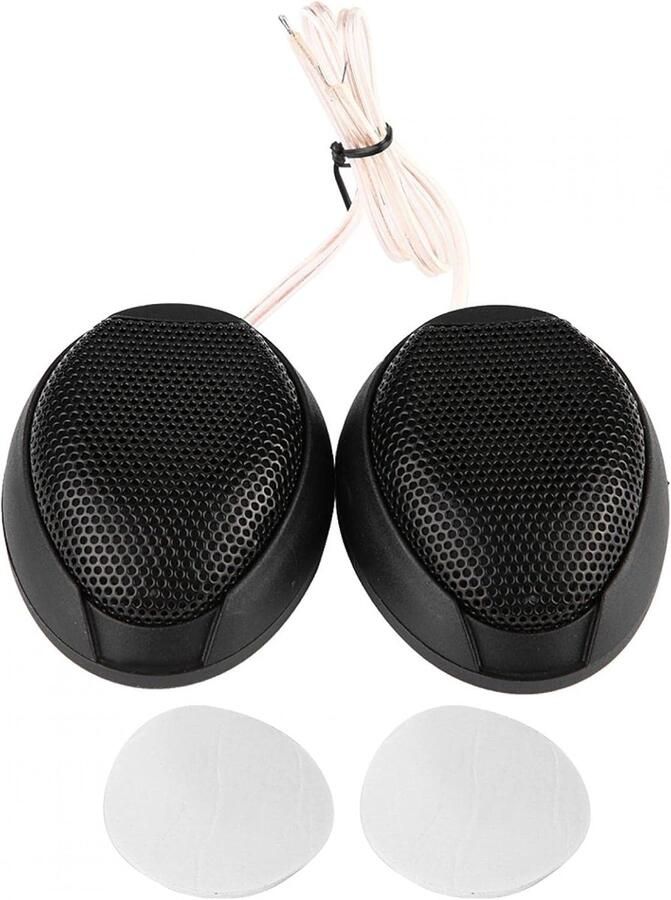 1000W Mini-Autolautsprecher Audio Runder klebriger Lautsprecher Autolautsprecher mit Kleber (Schwarz)