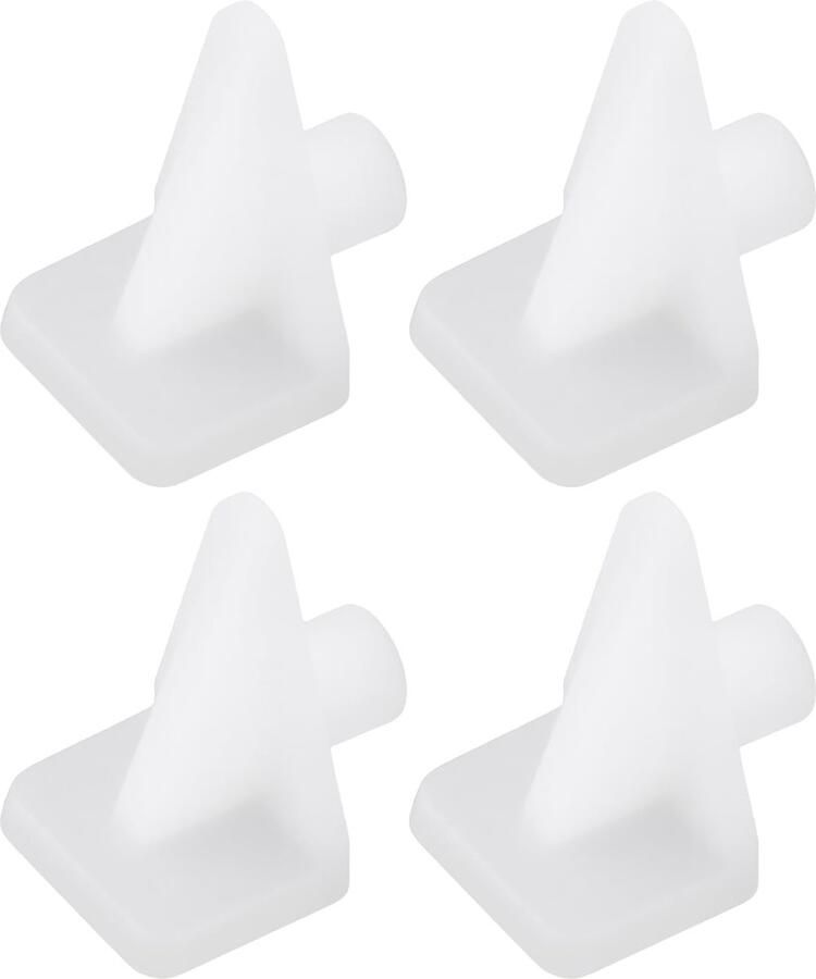 100Pcs Shelf Support Peg 1 4 Inch Shelf Pegs for Furniture Cabinet Bookcase 5x5mm 16x12x9mm White