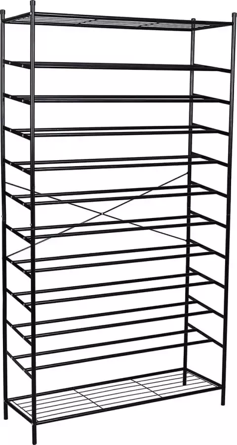 105 x 192 x 37 cm Schoenenrek schoenenkast voor het opbergen van schoenen ruimtebesparend voor veel paar schoenen