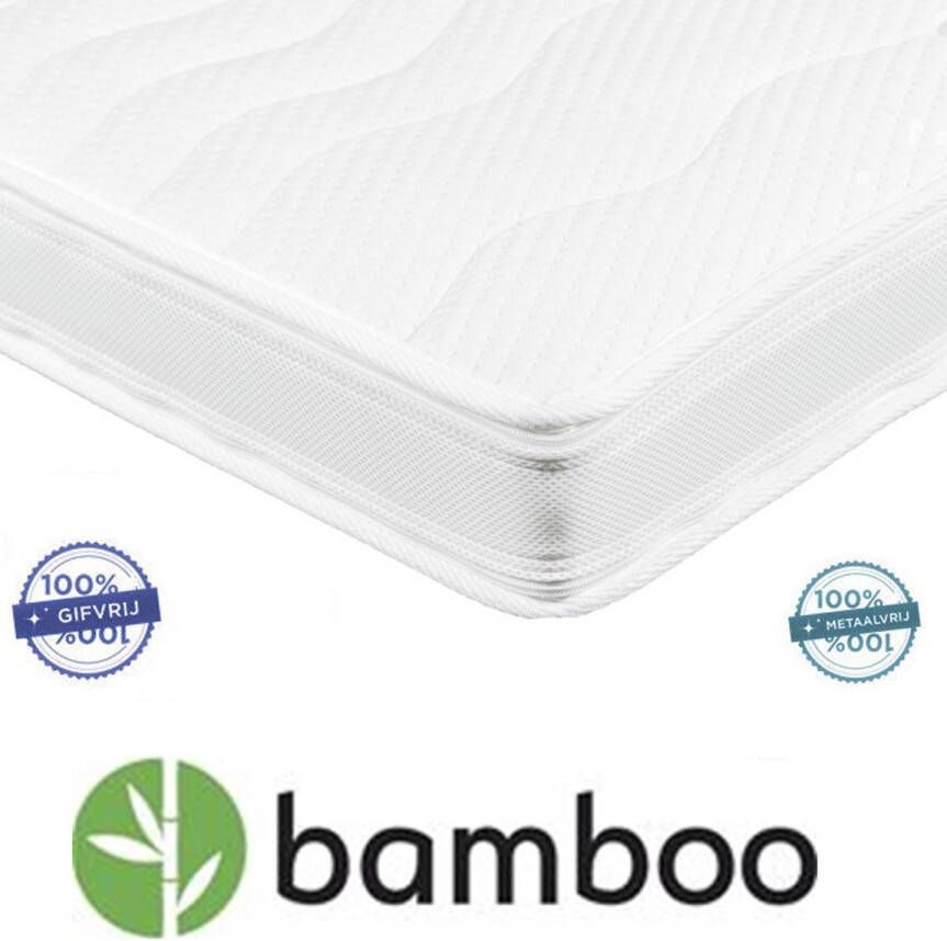 10cm dik 90x200 Topdekmatras Koudschuim HR45 Bamboo tijk