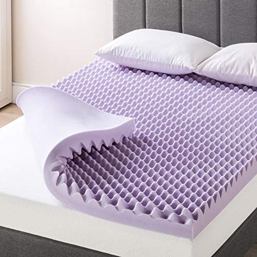 10cm Memory Foam Matras Topper met Lavendel Infusie – Queen