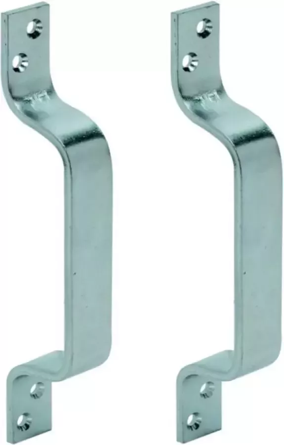 10x Handgrepen meubelgrepen staal verzinkt 15 cm handvatten voor meubels schuifdeuren kasten lades deurgrepen