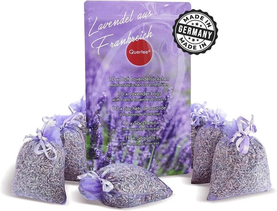 10x Lavendelzakjes voor Kledingkast Natuurlijke Geur en Mottenbescherming