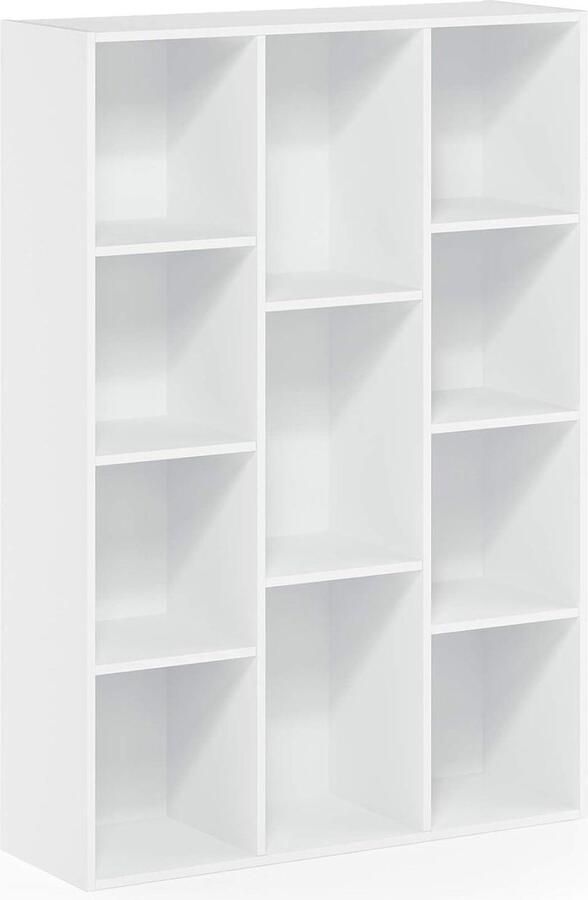 11-Cube Omkeerbare Open Plank Boekenkast Wit Modern Design