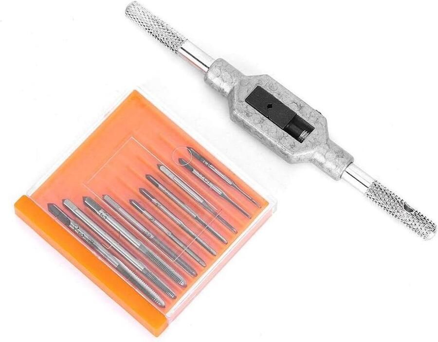 11-delige mini-schroeftapset M1-M3.5 snelle stalen schroefmachine-accessoire voor klokken en horloges tappen