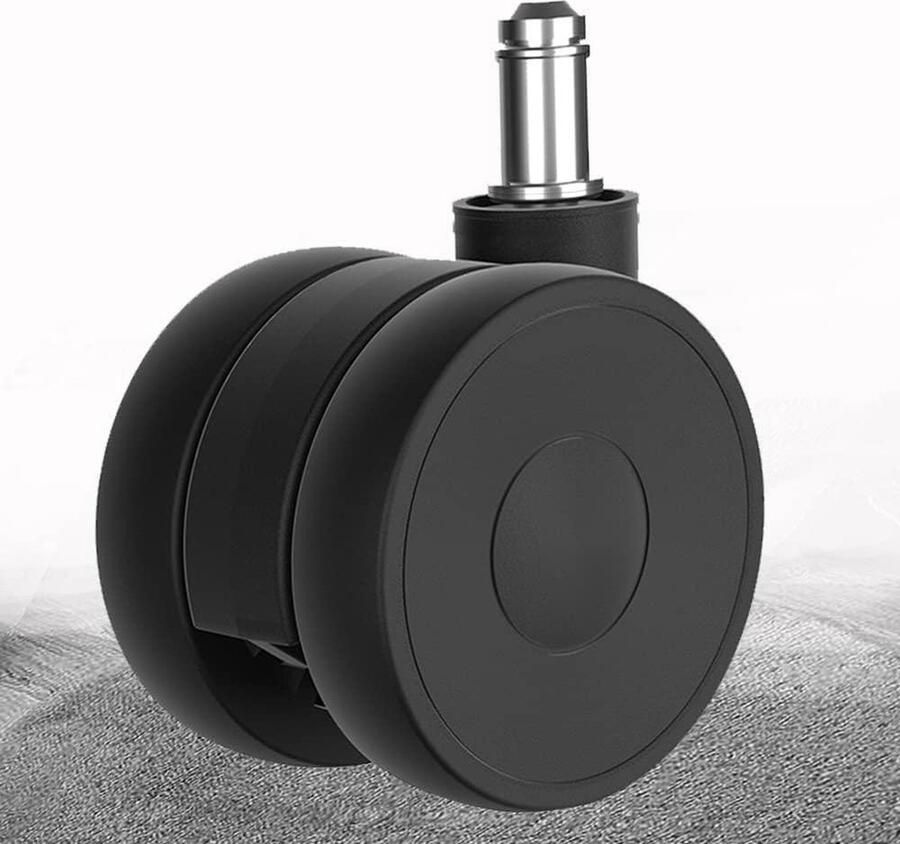 11 mm bureaustoelwielen voor harde vloeren 5-delige set rubberen wielen voor tapijt en parketvloeren
