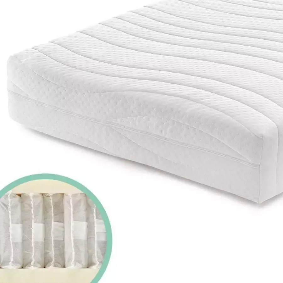 '''Merkloos'' 110x200x20 Matras Pocketveer XL koudschuim 7 Zones 20 cm ACTIE 100% veilig