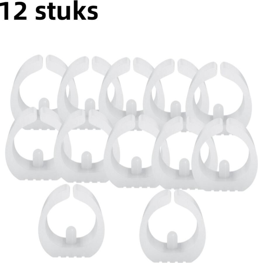 12-delige Bow Chair-voetmat Geschikt voor bureaustoelen en computerstoelen Antislip en schokabsorberend Vloerbeschermende voetmatten U-vormig gespleten Slijtvaste mat Wit