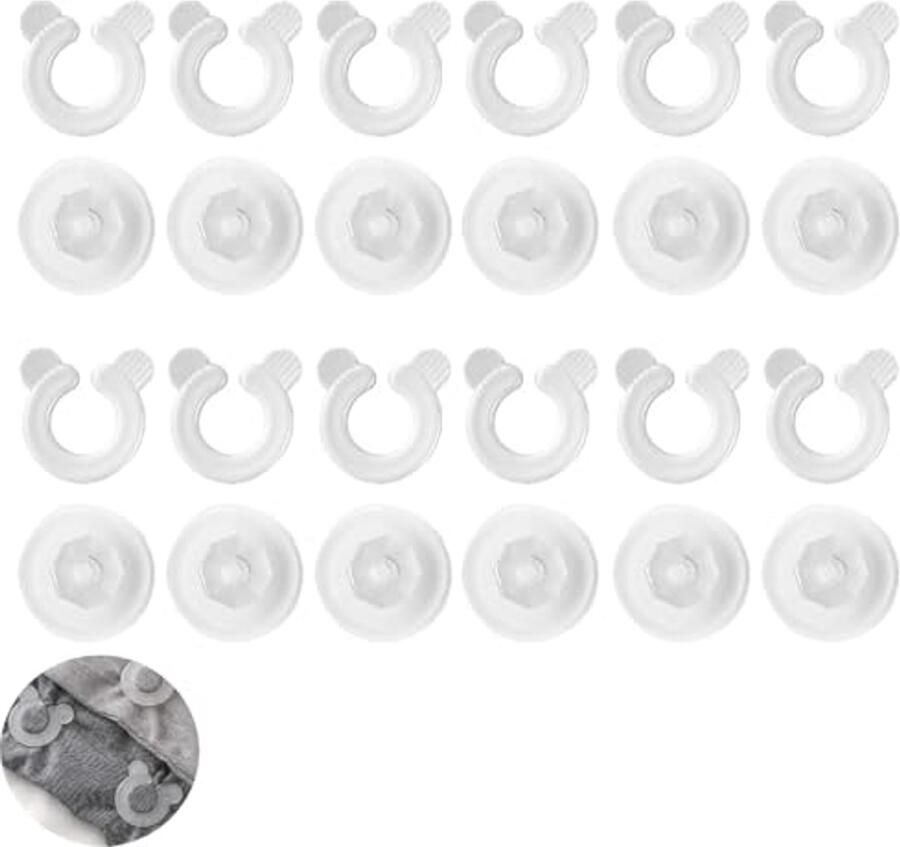 12-set dekbedovertrek clips voor bed en gordijnen Multifunctionele bevestigingsclips zonder naald
