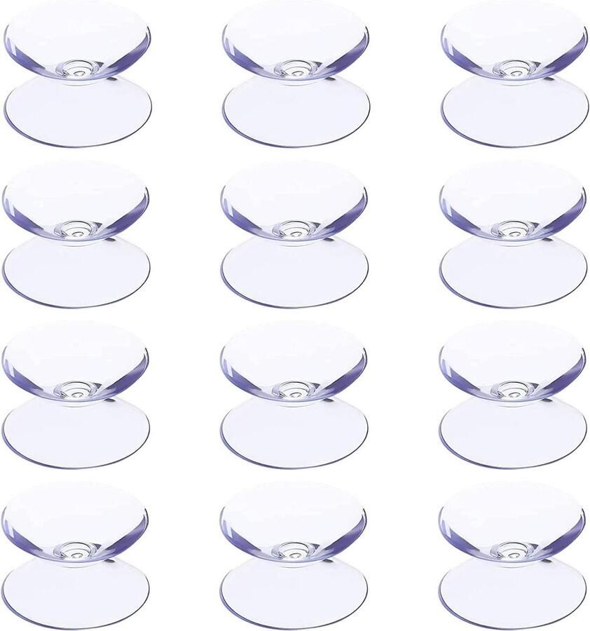 12 stuks dubbelzijdige zuignappad voor glazen tafelbladen voorkom wegglijden tafelblad bescherming
