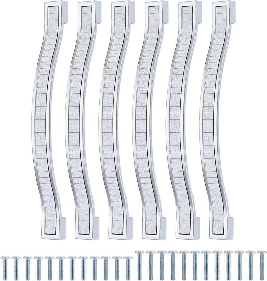 12 stuks glanzende kristallen kasthandgrepen voor moderne meubels Prachtige strass lade trekgrepen 160 mm gatafstand Luxe kastboog trekgrepen