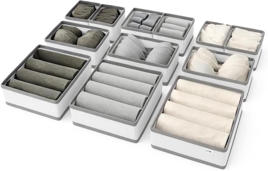 12 stks Grote Lade Divider Kleding Lade Organisatoren Garderobe Organizer Ondergoed Opslag Lade Verdelers Draw Organizer Kleding Draw Organizer Tidy Slaapkamer Oplossingen