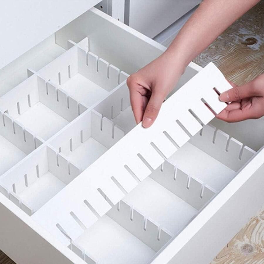 12 stuks ladeverdelers 47 x 109 cm dikke doe-het-zelf ladeverdelers grote verstelbare lade-organizer voor kleding slaapkamer badkamer keukenbestek bureau kantooropslag