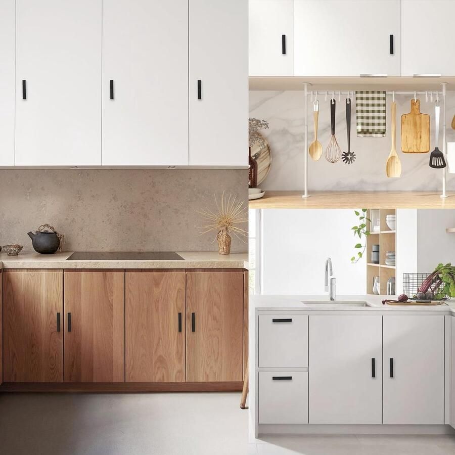 12 stuks meubelgrepen zwart 96 mm keukengrepen ladegrepen met schroeven 22 mm deurgrepen voor lade kast meubels keuken