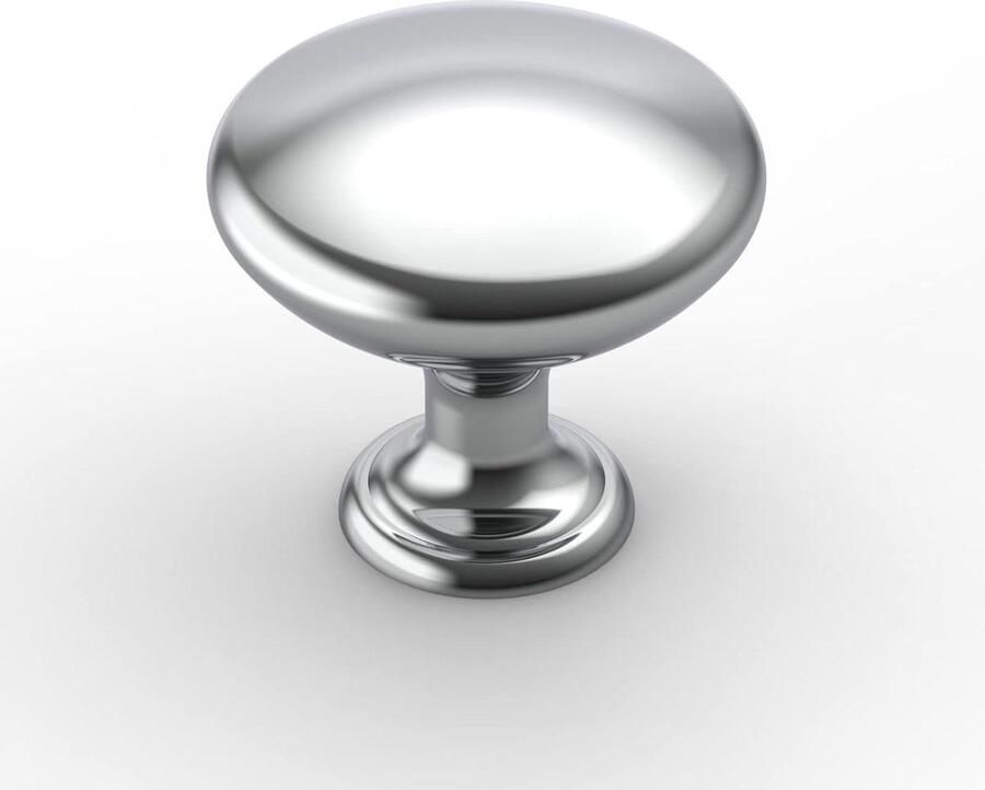12 stuks meubelknoppen gepolijst chroom ladeknoppen kast decoratie