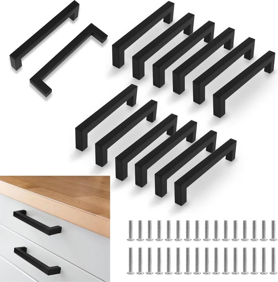 12 Stuks Roestvrijstalen Kastgrepen 160 mm Duurzaam en Stijlvol voor Keukens en Meubels