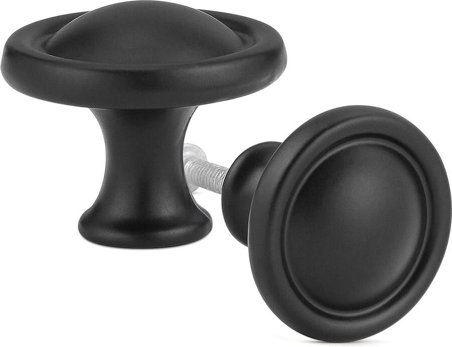 12 stuks vintage kastknoppen -chique ladeknoppen -keukenkastgrepen met één gat -32 mm ronde meubeldeurknoppen voor kast lade keuken