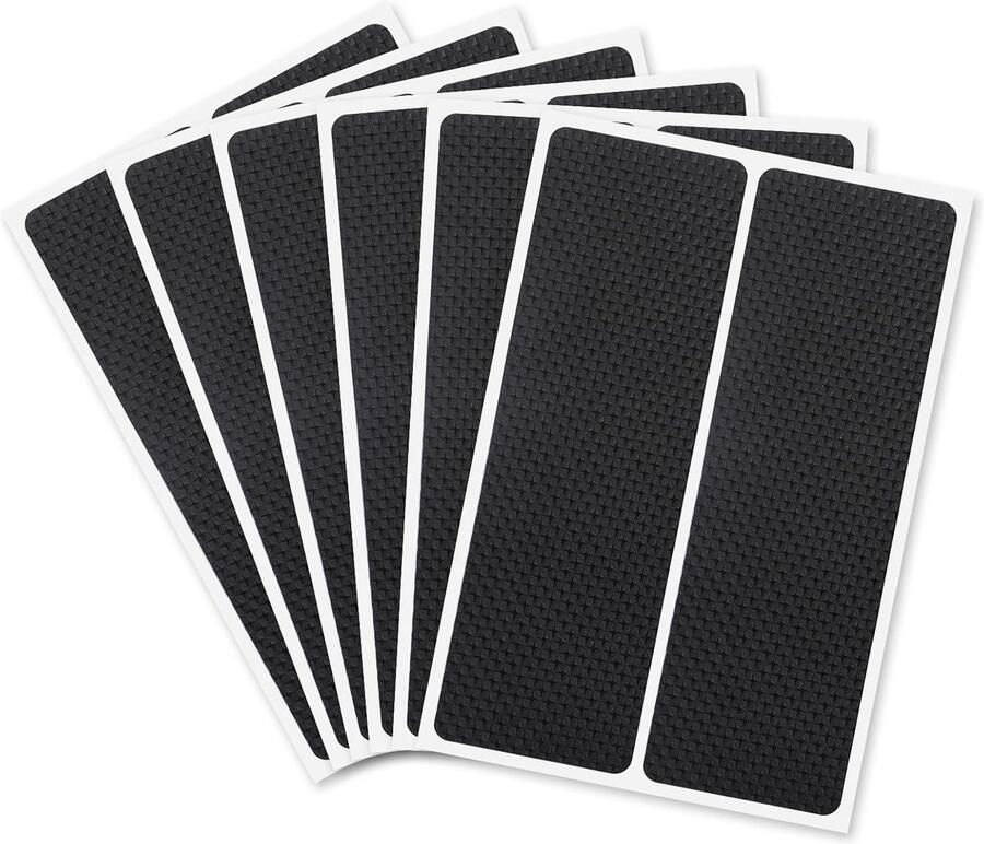 12 stuks zelfklevende antislippads 5 mm dikke antislippads bescherming van je meubels hardhouten vloeren 14 x 5 cm antislip rubberen mat voor meubelpoten stoelpoten tafels banken
