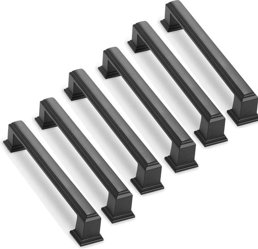 128mm Moderne Zwart Meubelgreep Set van 6 Keukenkast Handgrepen