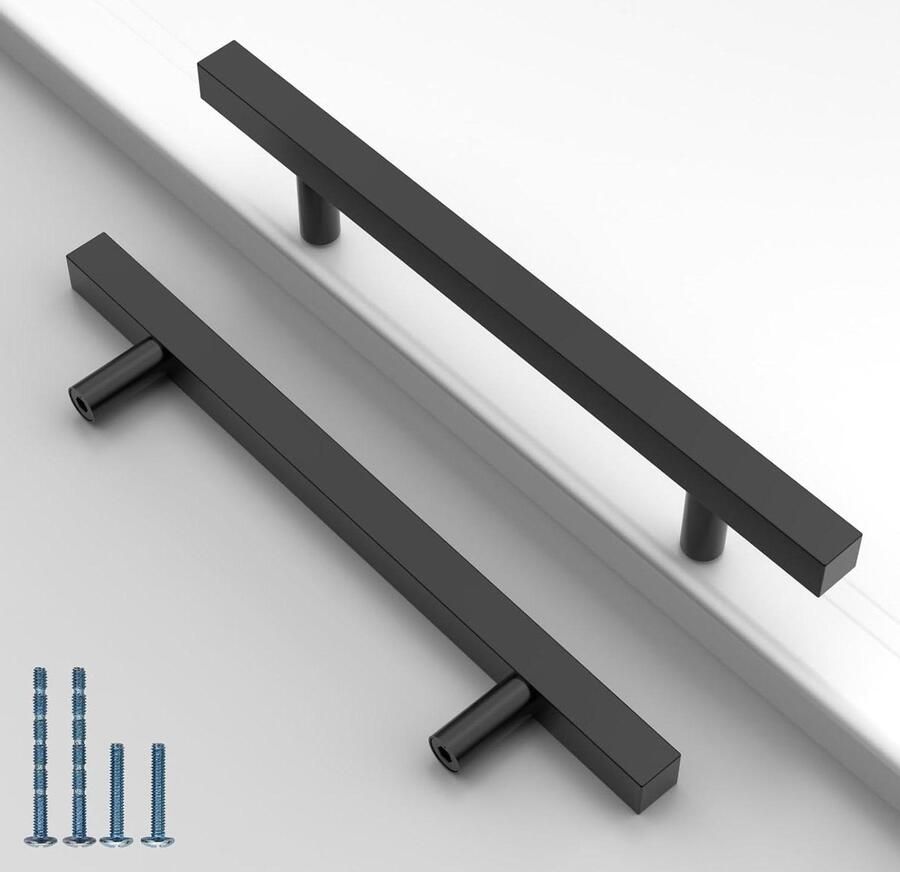 128mm zwart roestvrijstalen kastgrepen set van 10 keukengrepen handgrepen voor kasten en meubels