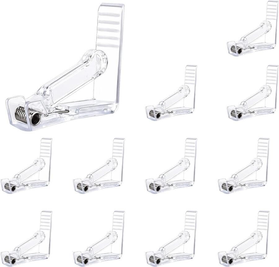 12pcs Transparante Plastic Tafelkleed Klemmen Tafelkleed Klemmen voor Binnen Buiten Picknick Camping Bruiloft Thuis
