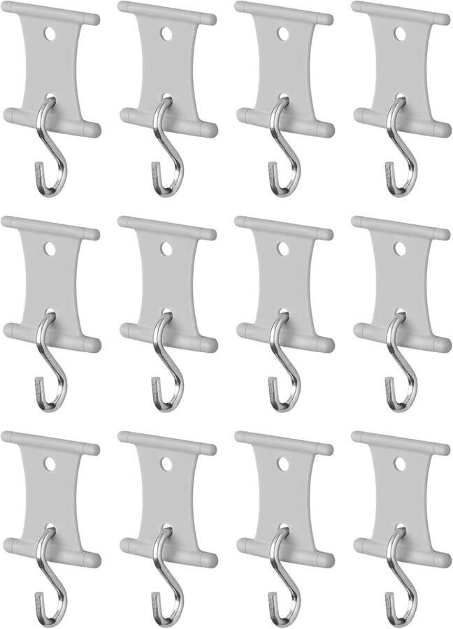 12x Hangers met S-haken voor Buizen Lampen Kleding & Decoratie