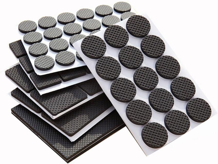 144 stuks 1 rond Antislip meubelpads zelfklevende rubberen antislip pads Grippers rubberen stoelpoten meubelpads meubel tafelpoten antislip