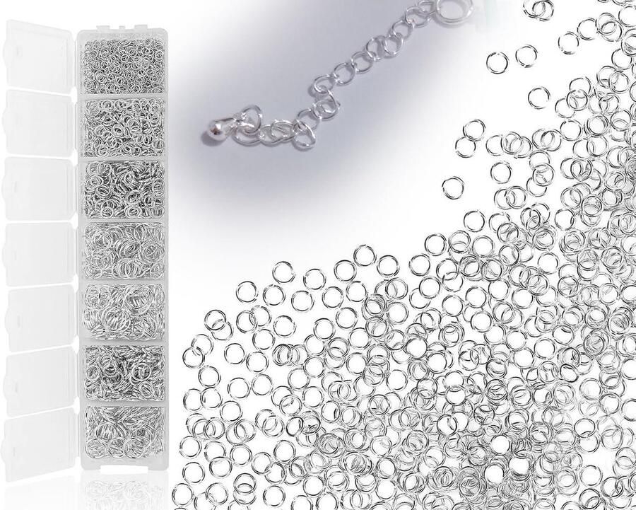 1450 stuks splitringen sluitingen voor armbanden 3 4 5 6 7 8 10 mm sieradenverbinder-reparatieset met doos open buigring sieraden maken accessoires