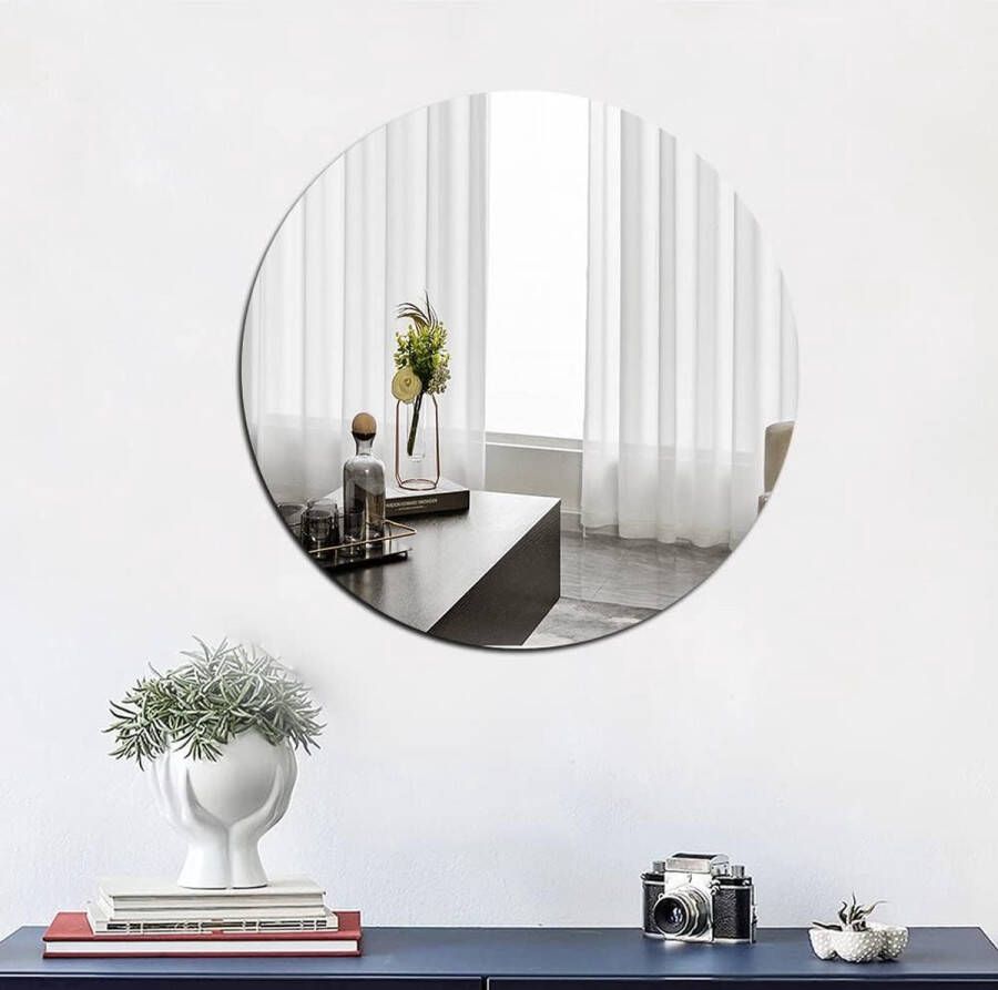 15 7 wandspiegel acryl plexiglas badkamer ronde spiegel cirkel spiegel voor muur boerderij wandgemonteerde grote spiegels voor make-up kaptafel wandspiegel woonkamer entree slaapkamer decor
