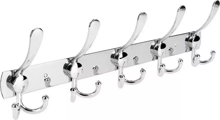 XAPTOVi 15-Haaks Wandkapstok Muur Wand Kapstok Hang kapstok Muurkapstok Handdoekrek Zilver