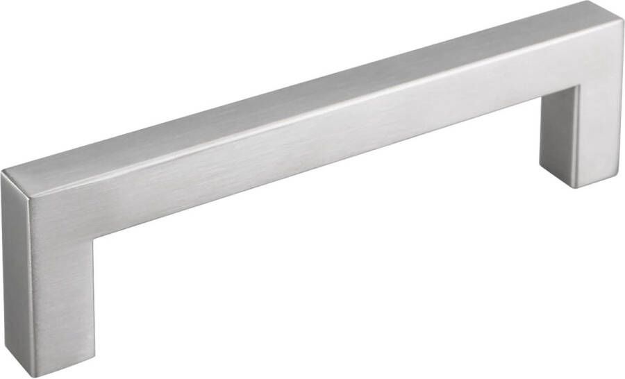 Luxiba 15 stuks keukengrepen zilveren handgrepen voor keukenkasten gatafstand 128 mm meubelgrepen roestvrij staal kastgrepen deurgrepen keuken