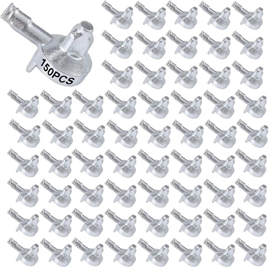 150st Plankdragers Legering Plankdragerpennen Compatibel met IKEA Billy Boekenkast 131372 Onderdeel voor Kast Boekenplankdragers Vervangende Accessoires