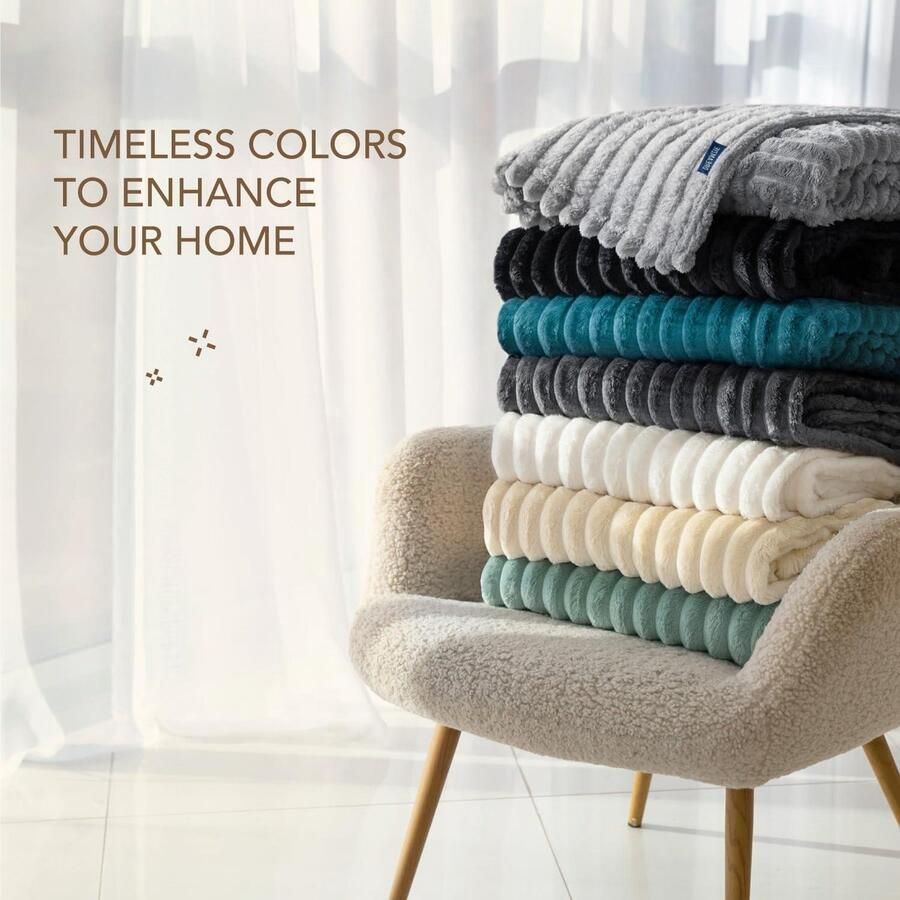 150x200 cm OEKO-TEX gecertificeerde grijze fleece plaid voor op de bank groot formaat voor 2 personen pluizig zacht en warm