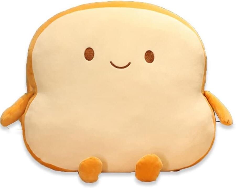 157 inch Brood Kussen Grappig Voedsel Pluche Speelgoed Kleine Leuke Gevulde Toast Sofa Kussen Thuis Bed en Kamer Decor Gouden Cadeau à Kinderen en Volwassenen