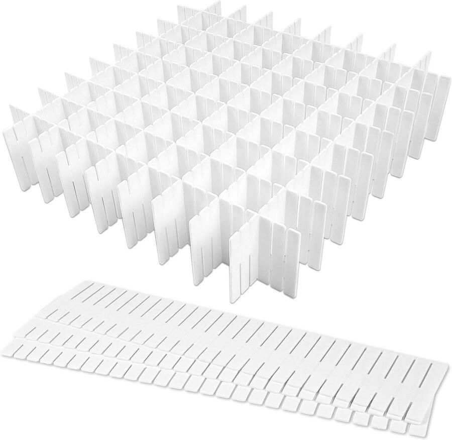 16-delige Ladeverdeler Verstelbare Ladeverdelers voor Ondergoed Sokken Cosmetica en Kantoorbenodigdheden in de Keuken