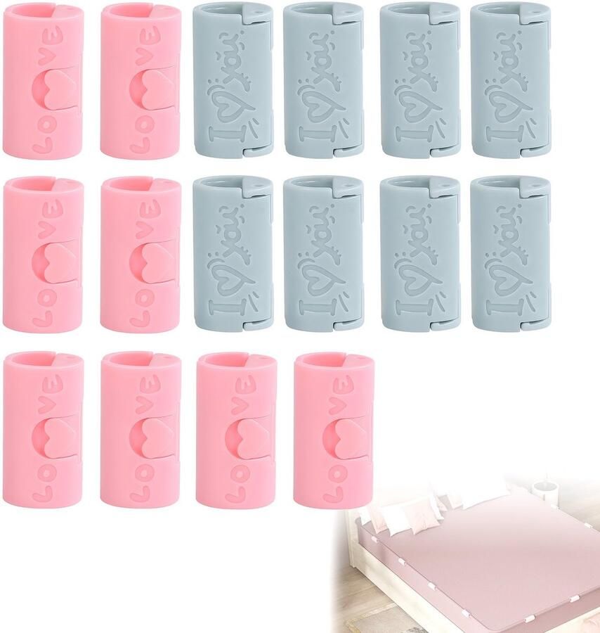 16 Pcs Bed Sheet Holders Quilt Clips Bed Sheet Tensers Attachment Comforter Duvet Cover Clips Non Slip Blanket Clips No Pens Duvet Cover Clip for Bedding