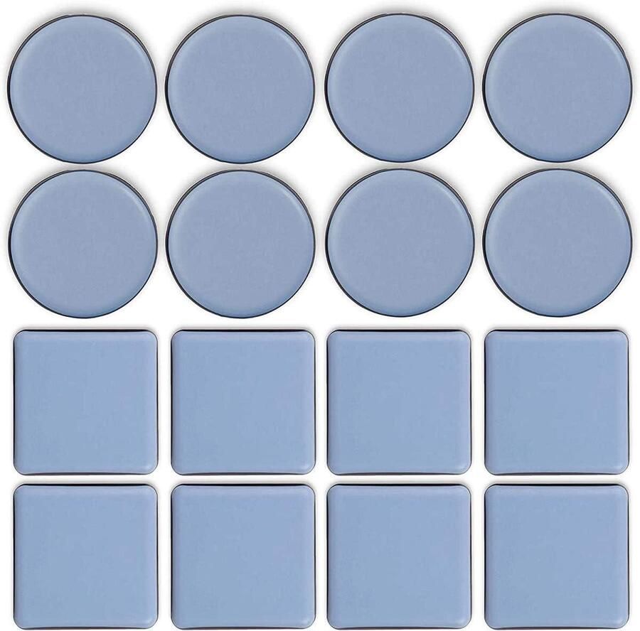 16 Stuks Meubels Bewegende Pads Ronde Meubelglijders voor Tapijt Vloer Sliders Zware Meubels Tapijt Protector
