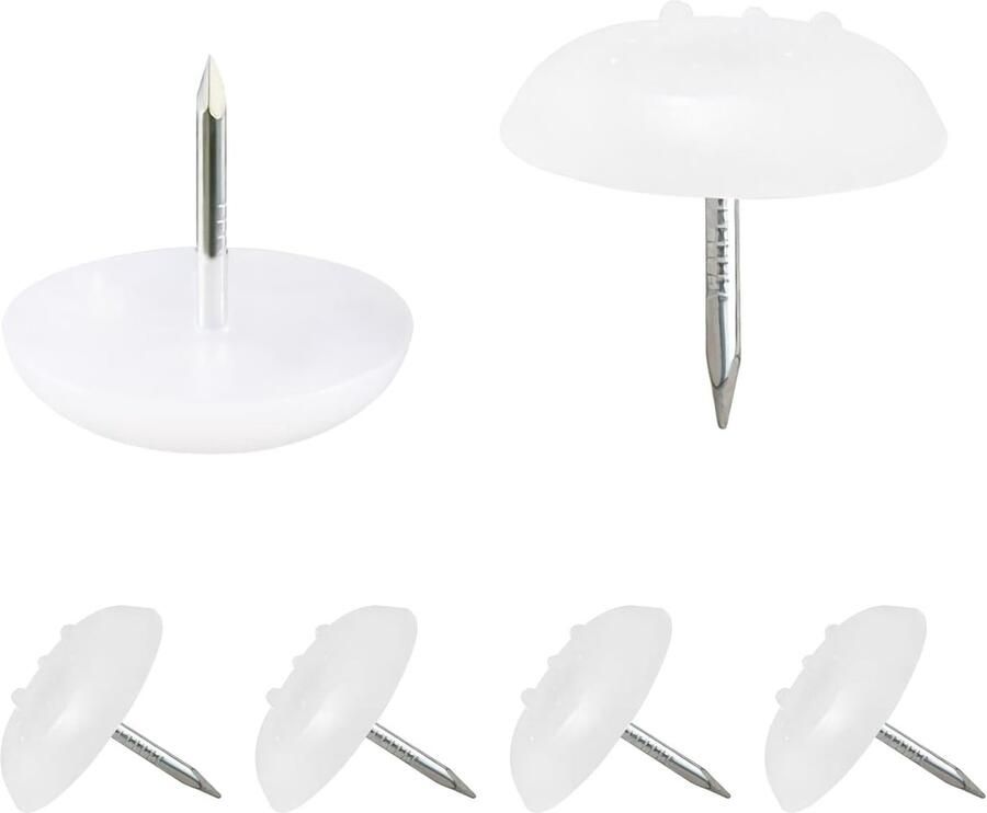 16 stuks nylon meubelpoten meubelpads nagels nylon stoelpoot vloerbeschermers 18 mm diameter meubels glijnagels voor meubelpoten en bescherming van vloeren