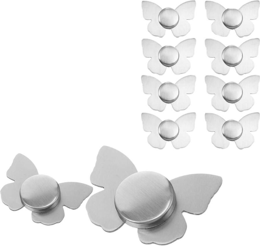 Allecto Plus Tafelkleedgewichten voor buiten extra zwaar vlindervormig met magneten set van 16 stuks voor outdoor en tuinfeesten
