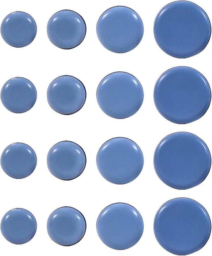 16 stuks Teflon-stoelglijders zelfklevend 19 mm meubelglijders voor zware meubels geschikt voor eettafels bureaustoelen huishoudelijke meubels