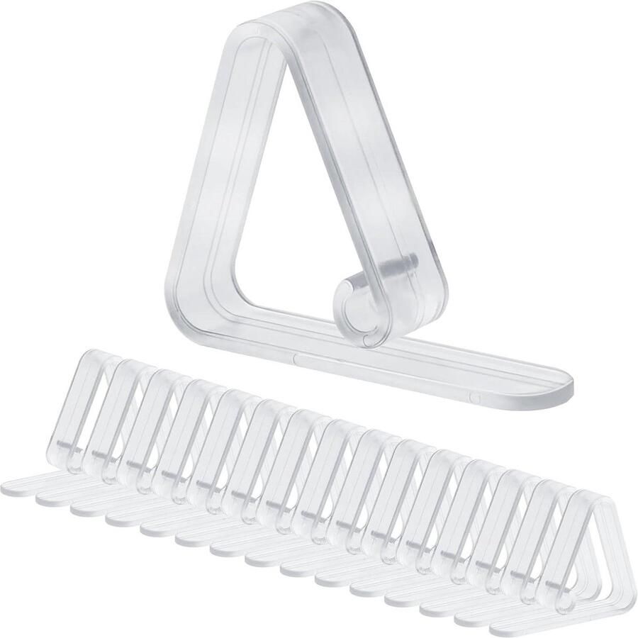 16 stuks transparante kunststof tafelkleedklemmen picknicktafelkleedklemmen voor bruiloften buiten thuis camping restaurant Tafelkleed klemmen