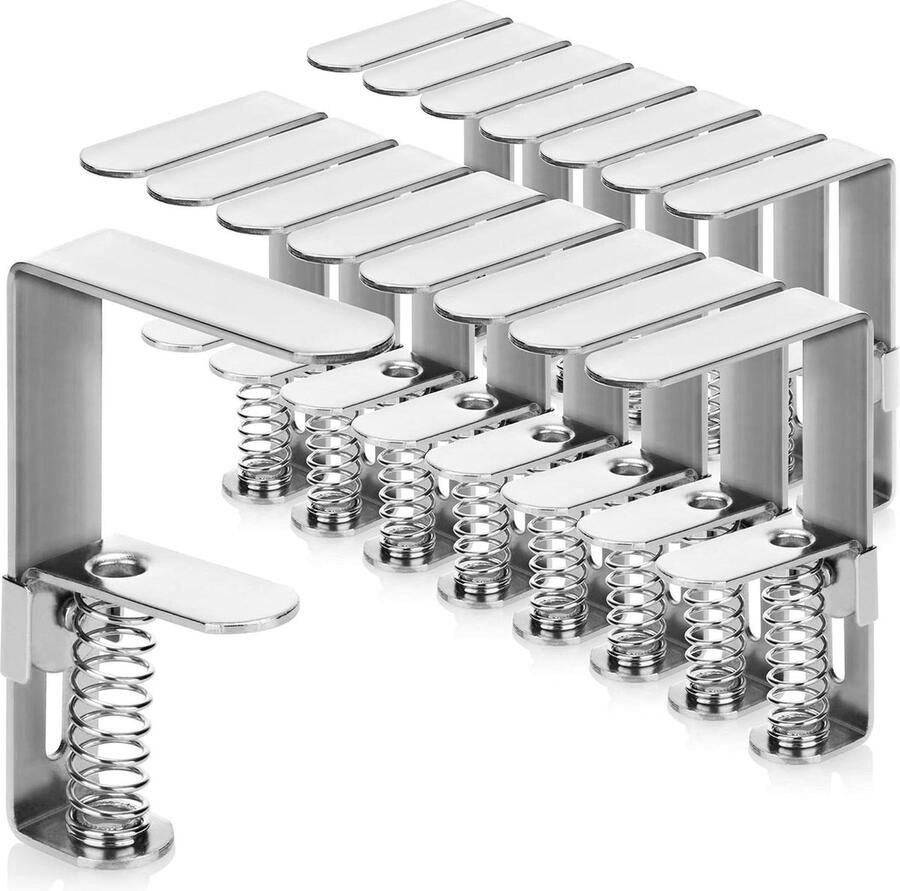 16 x tablecloth clips with spring steel tablecloth clamp for indoor and outdoor use Tablecloth Clamp - Foto 2
