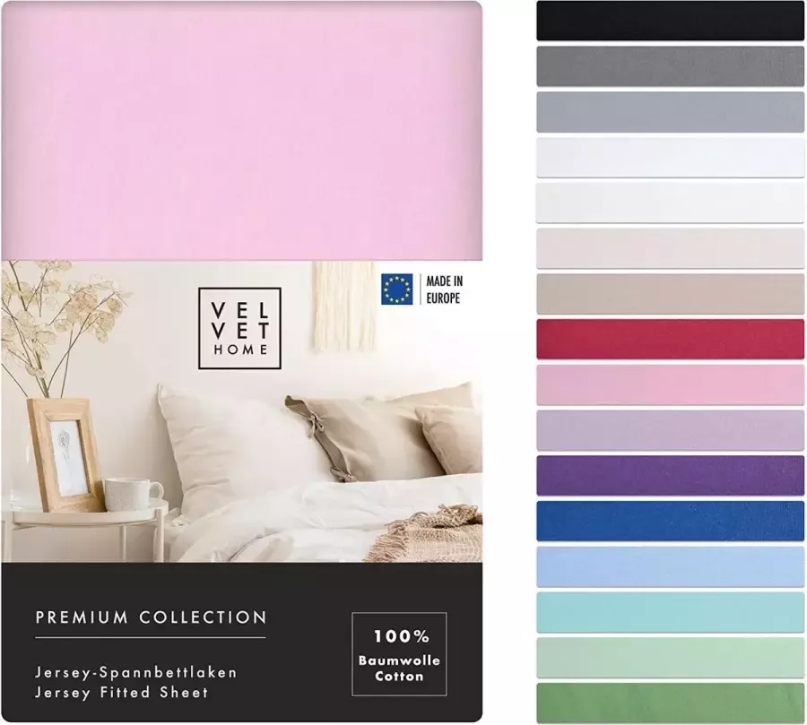 160x200 Katoen met Elastiek 165g m2 Katoen 100% Hoogwaardige Kwaliteit Topper Matras Hoeslaken met Elastiek Jersey in prachtige kleuren