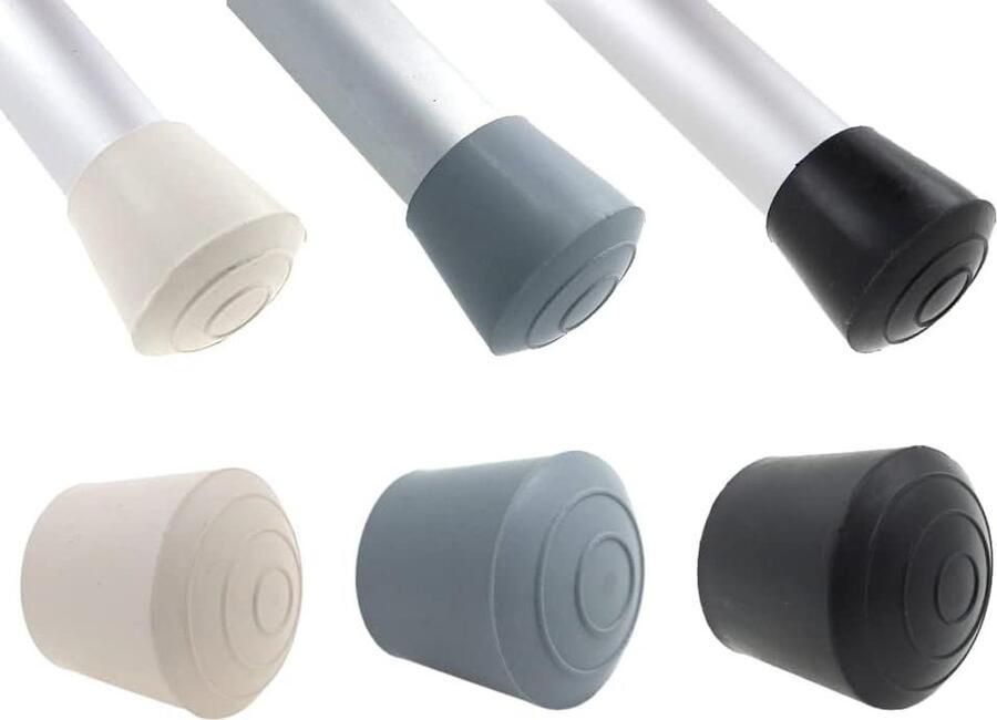 16x Rubberen Meubelvoeten Omdoppen Vele Maten & Kleuren Beschikbaar Ideaal voor Tafels & Stoelen 14mm Zwart stoelpootbeschermers