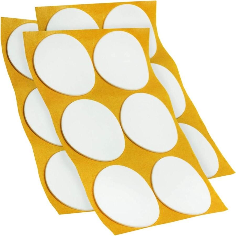 18 anti-slip pads EPDM wit Ø 70 mm set van 6