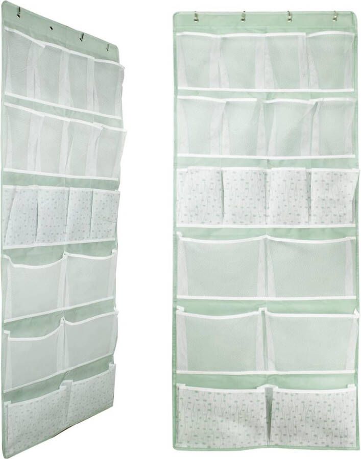 18 zakken boven de deur hangende schoenenorganizer multifunctionele opbergtas opslag voor kast slaapkamer badkamer pantry schoen houder voor sokken speelgoed beauty-accessoires 2-delig