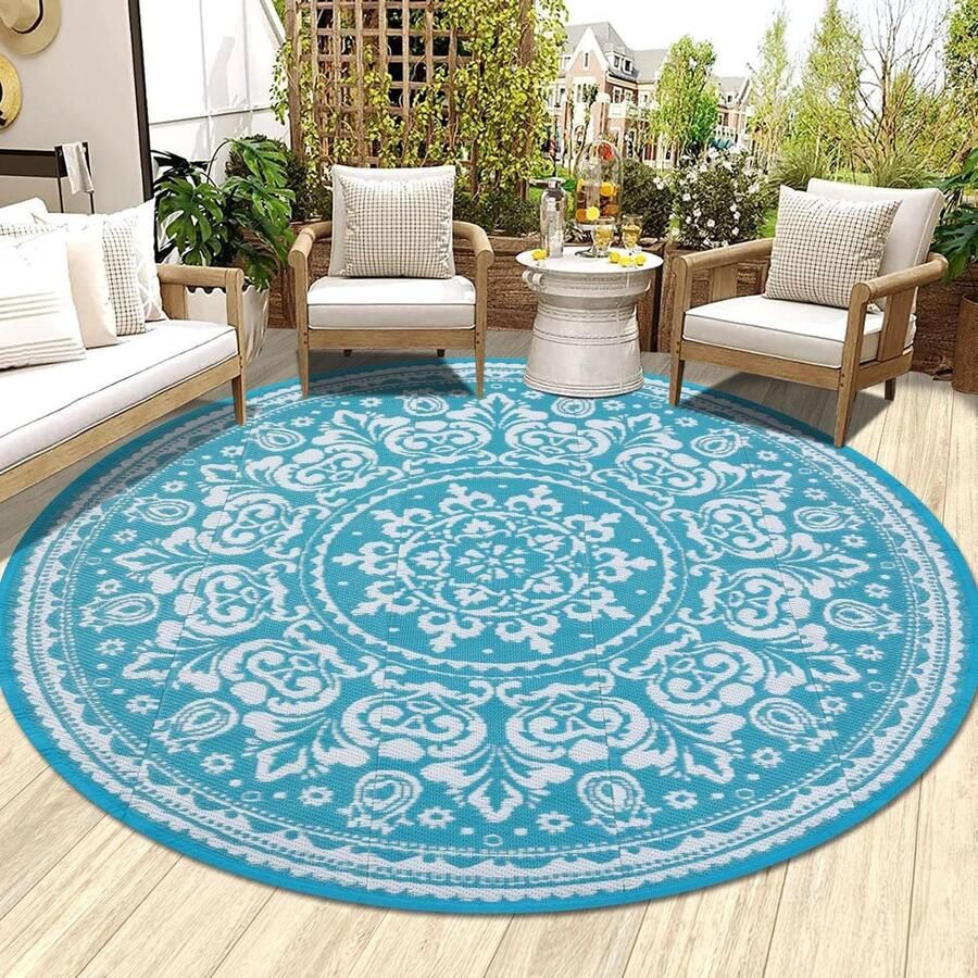 180 cm omkeerbaar buitentapijt geometrische terrastapijten lichtgewicht plastic stro tapijt Tuintapijt